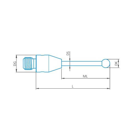 Stylus straight M3, DK4 L49 product photo Front View L