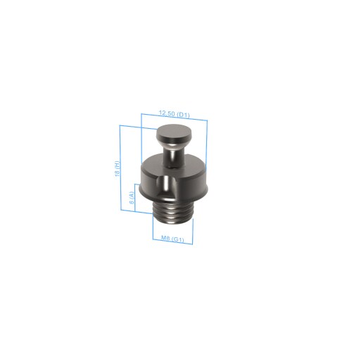 Combi bolt - M8, AF25, 10 pieces product photo Back View L