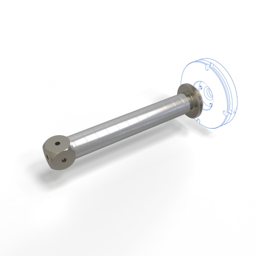 Adapter plate extension, Cube-5x-M5-L96,5 product photo Back View L