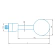 Stylus straight M5 precision, DK19.5 L83 product photo