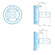 Adapter plate VAST XTR, cube-9x-M5 Pro product photo Back View S