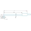 High rigid stylus arm (angular)/Contour ML=58,MLE=1.5, B=4.5, W1=12&deg; product photo