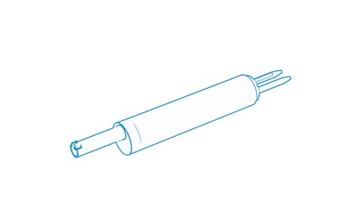 Surface finish measuring skids stepped