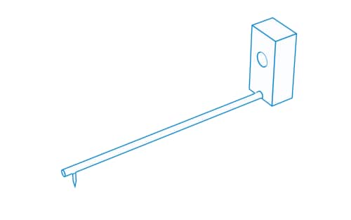 Contour styli (conical) with arm