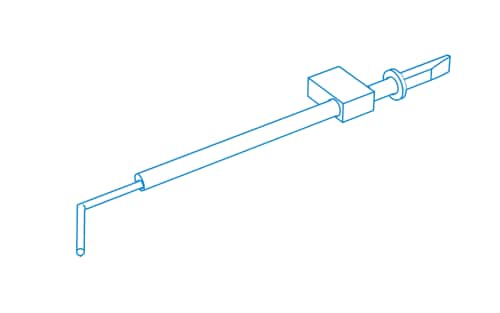 Hybrid styli angled