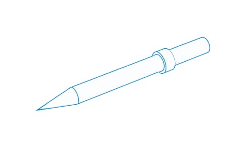 Contour conical styli